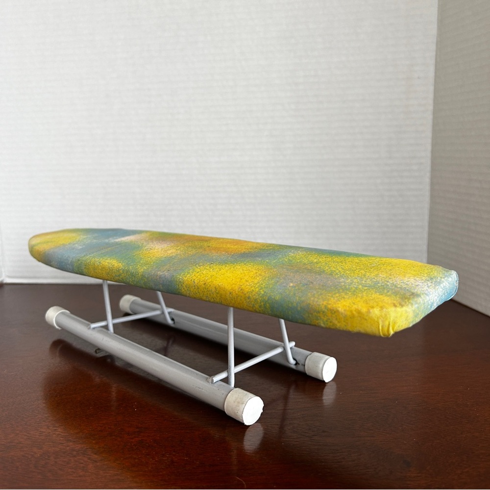 Miniature Sleeve Ironing Board Colourful Padded Cover Folds Down